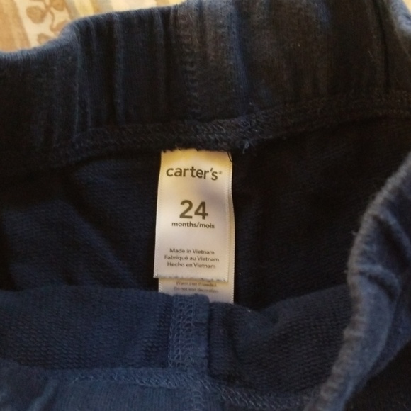 Carter's, Toughskins Striped Top Navy Sweat Pants - Picture 7 of 7